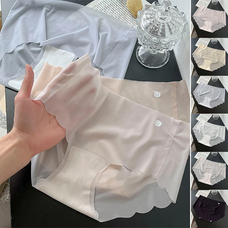 Womens Ice Silk No Trace Panties