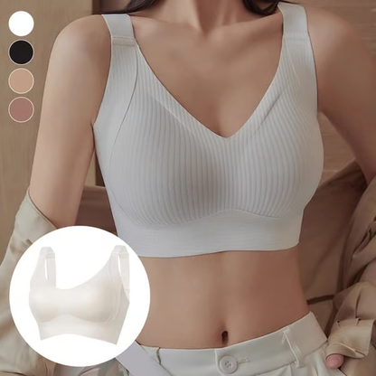 🔥Women's Ribbed Adjustable Wireless Bra