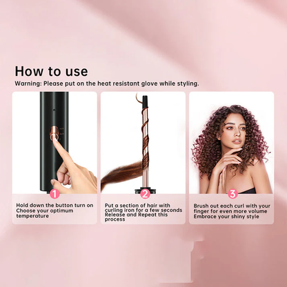 3/8-Inch Wool Curl Ultra Fine Curler