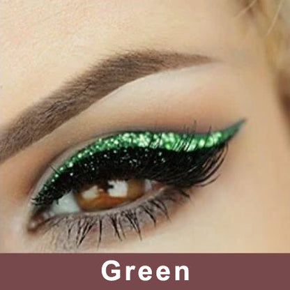 Reusable Eyeliner and Eyelash Stickers with Glitter
