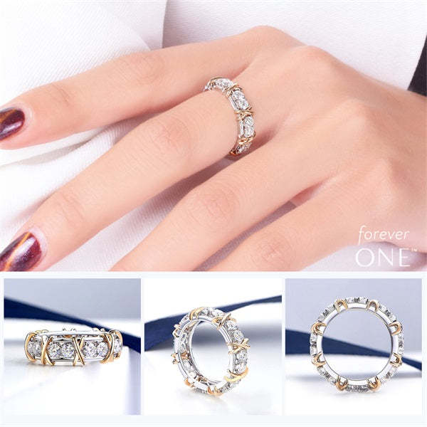 STERLING SILVER CROSS FULL DIAMOND RING