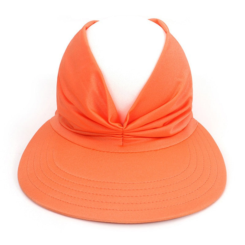 Summer womens UV protection stretch sun hat