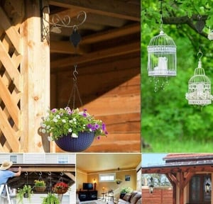 Plant Pulley Set For Garden Baskets Pots Birds Feeder